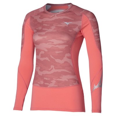 Baselayer Mizuno Virtual Body G3 Crew Mujer Coral - Chile M456LRSOKU
